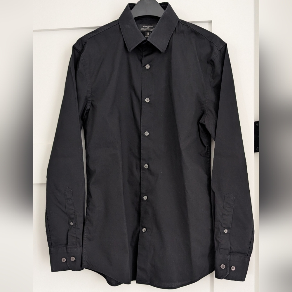 Banana Republic Black Men's Slim Fit Dress Shirt